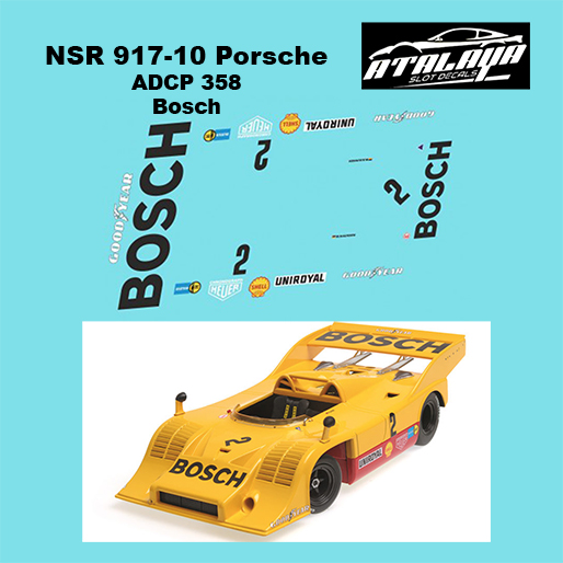 Atalaya Decals ADCP358 NSR Porsche 917/10, Bosch, No.2